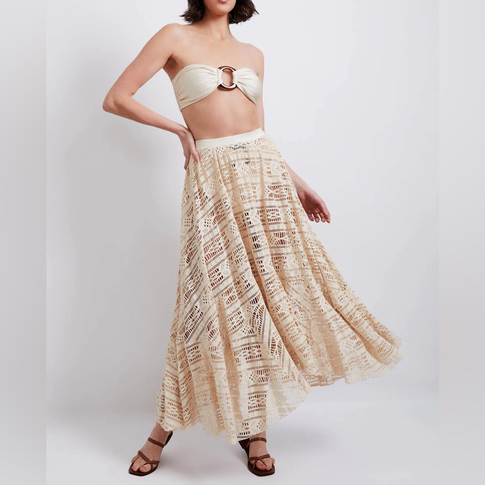PatBo Crochet Beach Skirt